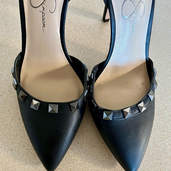 Jessica Simpson Black Studded Heels - Picture 2 of 7